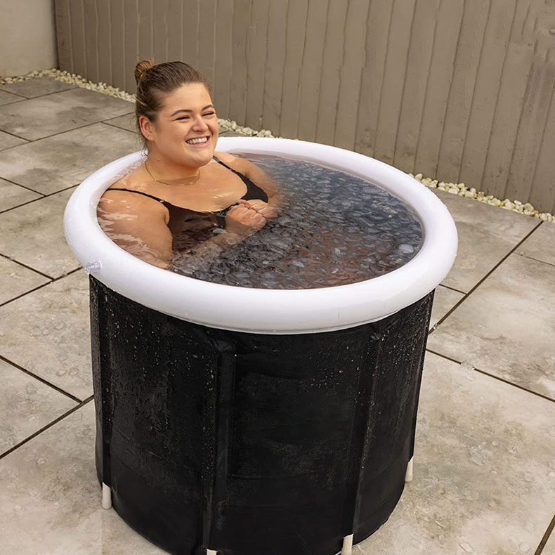 Temperature Control of Inflatable Bathtubs